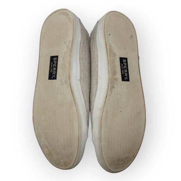 Sperry Seacoast Linen Sneaker Women 12 STS99355 - Picture 10 of 12